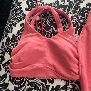 Gym shark sweats and bra top